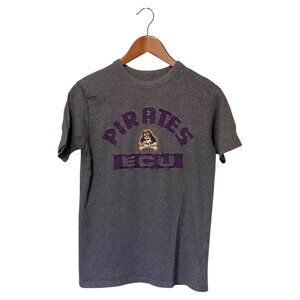 East Carolina Pirates Gray S/S T-Shirt Men's Size M ECU University NCAA Champion